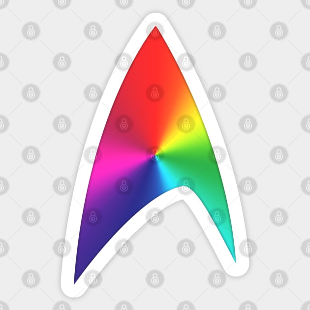 Starfleet Pride Sticker by Spilled Ink